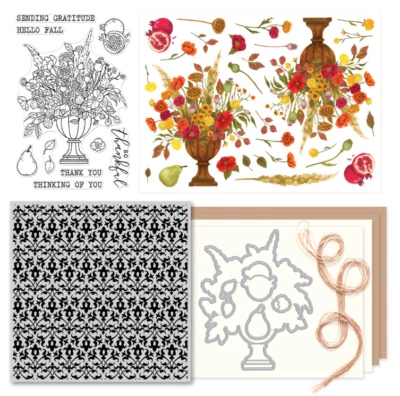 Hero Arts My Monthly Hero Kit September 2022 Thanksgiving Thankful Stamps Die - Image 1 of 4