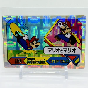 SUPER MARIO WORLD Videophone Card 1992 Vintage Rare Nintendo Banpresto - Picture 1 of 5