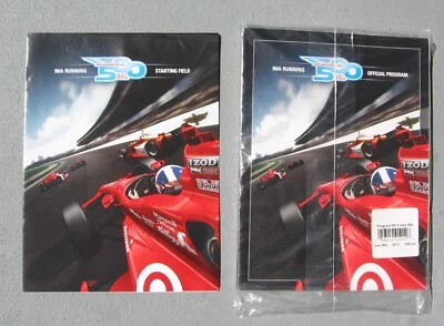 2012 Indy 500 NEW Program in Plastic + 100th Annv. Yearbook & Starting Sheet - Image 1 of 4