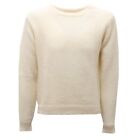 1521AF maglione bimba girl TWINSET off white wool blend sweater kid
