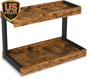 2 Tier Spice Rack Organizer for Countertop, 15.8''L Coffee Station/Bathroom O... - Picture 1 of 12