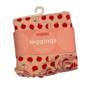 NWT Gymboree Prep School Apple Leggings Cute Ruffled Hem 18 24 Months - Picture 1 of 2