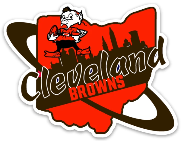 Anillo Orbital Brownie Elfo Tipo Logotipo Troquelado Cleveland Browns Ohio State IMÁN Foto 1 de 1