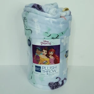 Big One Oversized Disney Princess Belle & Tiana Microplush Throw Blanket 5' x 6' - Picture 1 of 7