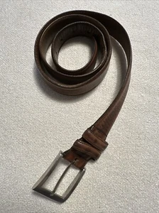 Allen Edmonds Brown Genuine Calfskin Leather Belt. Size 90/36 FREE UK POSTAGE - Picture 1 of 15