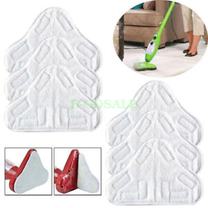 For X5 Steam Mop H20 H2O Stick On White Washable Cleaning Pads Microfiber
