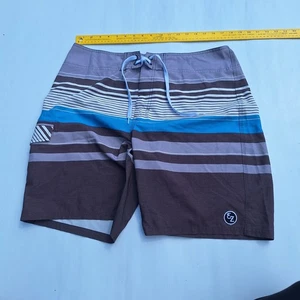 Ezekiel Herren Boardshorts 36 gestreift Farbblock Badehose Beach Resort Island - Bild 1 von 7