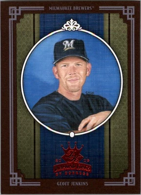 2005 Diamond Kings Framed Red #358 Geoff Jenkins - BB - Image 1 of 2