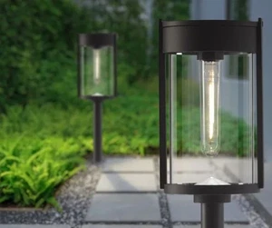 GTX 4 Pack Solar LED Pathway Lights - Vintage Style . Alloy Metal ART. 1806305 - Picture 1 of 5