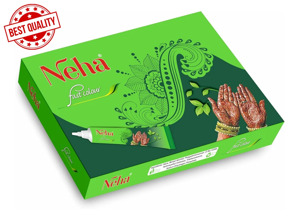 Cono Neha Herbal Mehandi - Tatuajes de belleza natural, arte, Mehndi 10 conos Foto 1 de 4