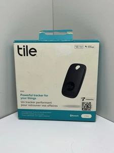 Lot de 1 Tile Pro (2022). Puissant Tracker Bluetooth, Détecteur de Clés et Noir - Photo 1 sur 8