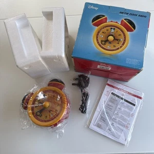 2004 Disney Magical Sights AM/FM Alarm Clock Radio Mickey Mouse Boxed New Old St - Picture 1 of 21