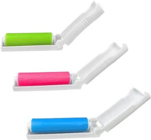 3er Pack wiederverwendbare Fusselrollen, 3 Farben faltbarer Mini Fusselroller, klein und P - Bild 1 von 12