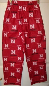 Nebraska Huskers Red Pajama PJ Lounge Sleep Pants Boys Size 7 Large NWT - Picture 1 of 1