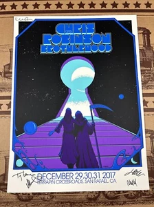 SIGNIERTES Chris Robinson Brotherhood Terrapin Crossroads San Rafael 2017 Poster Neujahr - Bild 1 von 8