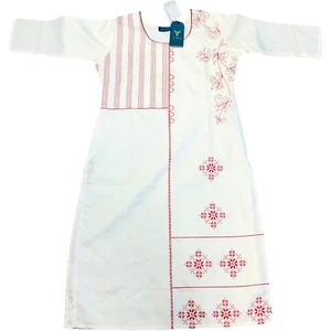 Beautiful Designer Women's Straight Kurta Indian Bollywood Ethnic Tunic Size L - Picture 1 of 4