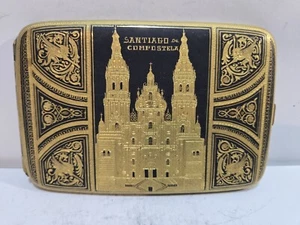 Antigua caja de cigarrillos Toledo oro 24k damasceno SANTIAGO COMPOSTELA 7696/2 - Imagen 1 de 9