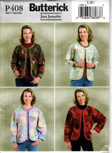 Butterick Pattern P408 PATCHWORK JACKET Size 16-22 Uncut - Picture 1 of 2