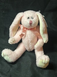 Ty Beanie Baby Attic Treasures Collection "Strawbunny" Pink Bunny 1993 - Picture 1 of 7