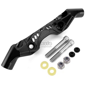 Black Front Top Triple Clamp Handlebar Adapter For 2017-2023 Kawasaki Ninja 650 - Imagen 1 de 14