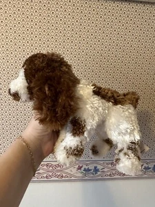 English Springer Pointer Hund Welpe Plüschtier Stofftier 7 Zoll braun weiß - Bild 1 von 4