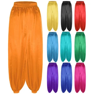 Womens Sweatpants Holiday Pants Festival Bloomers Satin Costumes Shiny Yoga - Picture 1 of 106