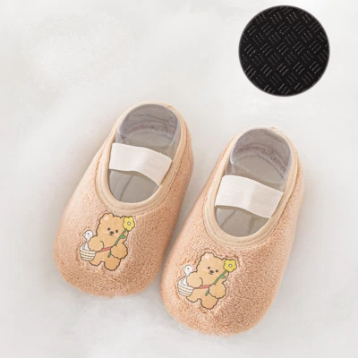 Baby Girls Anti-slip Floor Socks Thicken Warm Boys Kids Children Shoes 0-3 Years - Image 1 of 4