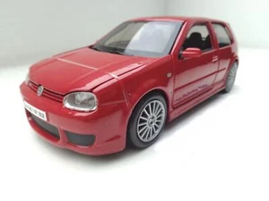 Volkswagen VW Golf 4 R32 Coche a Escala Rojo En 1:24 De Maisto 531290 Nuevo - Imagen 1 de 6