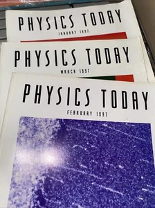 Physics Today 1997 Jan Feb Mar Magazine Estate Collection! - Picture 1 of 9