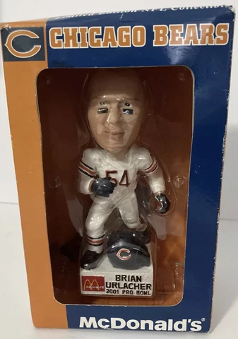 2001 PRO BOWL BRIAN URLACHER CHICAGO BEARS BOBBLEHEAD NFL McD’s Cover