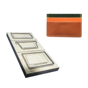Flat Card Holder Case Leather Cutting Dies Wallet Stencil Pouch Purse Template - Picture 1 of 5