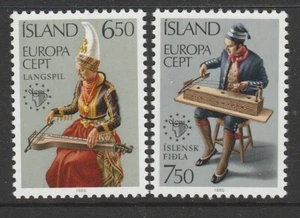 Juego de 2 ICELAND 1985 EUROPA montado sin montar o nunca montado - año de la música. - Imagen 1 de 1