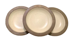 3 Brot Butterteller Heide Keramik USA Sandelholz taupe braun 5 3/8" - Bild 1 von 2