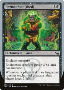 Magic the Gathering (mtg): UST: Hazmat Suit (Used)  (x 4) - Picture 1 of 1