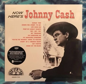 Johnny Cash LP Now Here’s Johnny Cash SEALED Pink With White Swirl LIMITED (500) - Picture 1 of 8