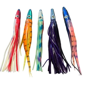 Offshore Tuna Fishing Bullet Head Trolling Lures 8" Not Rigged. - Picture 1 of 14