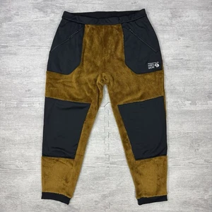 Mountain Hardwear Men's Polartec High Loft Ultra Soft Fleece Pants L Brown Black - Picture 1 of 10