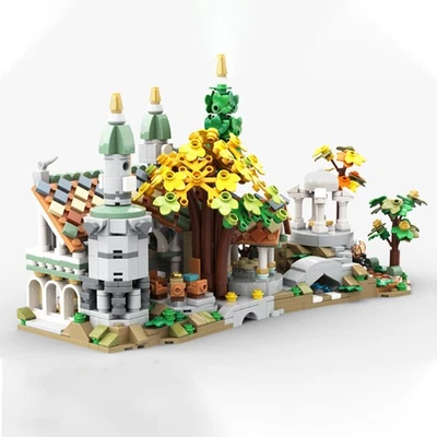 1193 PCS MOC LOTR Rivendell Modular Building Block Movie Classic Scene Model Toy - Image 1 of 4