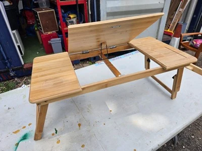 Folding Rubberwood Lap TV,Book,computor,Meals,Snac Table Sturdy, Light Durable   - Image 1 of 2