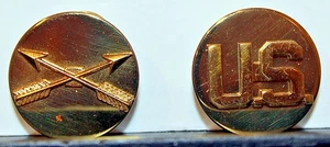 US Army Special Forces Green Beret Branch Enlisted Collar Badge Insignia Pair - Picture 1 of 3