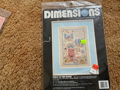 Dimensions Peace to this House stamped cross stitch kit - Image 1 of 2
