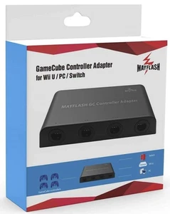 New Mayflash 4 Port Adapter GameCube Controller to Nintendo Switch, Wii U & PC - Picture 1 of 5