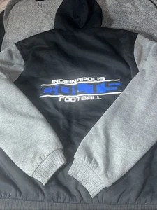 Indianapolis Colts Full Zip Hoodie Mens 2xl Black Blue Gray NFL Jacket - Picture 1 of 9