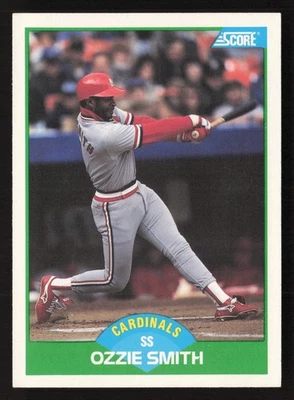 1989 Score #80 Ozzie Smith St. Louis Cardinals - Image 1 of 2