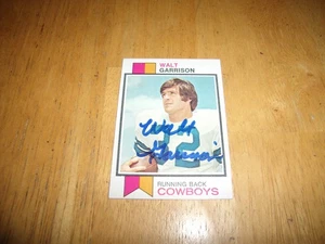Walt Garrison Autograph Football Card 1973 Topps #421 Dallas Cowboys - Picture 1 of 4