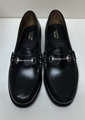 GH Bass Lianna Horse Bit Weejuns Black Loafers Women's Size 11 M NEW - Image 1 of 4