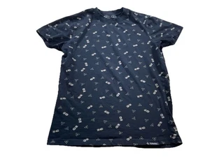 Camisa Ezequiel Para Hombre Mediana Negra Piñas y Triángulos - Imagen 1 de 7