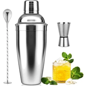 Professionelles Cocktail-Mixer-Set – Edelstahl Shaker, 750ml für Zuhause - Bild 1 von 10