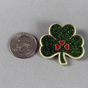 Vintage 1984 Hallmark Kleeblatt St. Patricks Day Kunststoff Pin Pinback #56883 - Bild 1 von 2