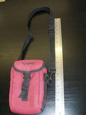 Fotopro Red Camera Bag w/ Strap for Shoulder, Neck, Waist; Photography Gift Idea - Image 1 of 4